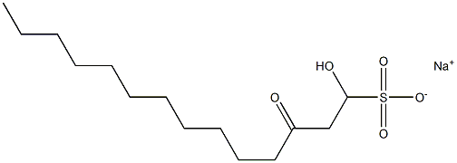 Sodium 1-hydroxy-3-oxo-tetradecanesulfonate Struktur