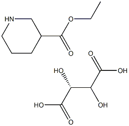 (R)-3-piperidinecarboxylic acid ethyl ester-tartrate Struktur