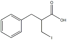 2-benzyl-3-iodo-propanoic acid Struktur