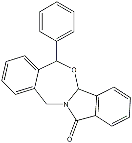 6-Phenyl-4bH,6H,11H,13H-isoindolo(1,2-c)benz(2,4)oxazepin-13-one Struktur