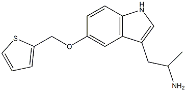 1-(5-(2-thenyloxy)-1H-indol-3-yl)propan-2-amine Struktur