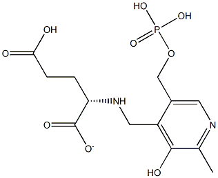 N-(5'-phosphopyridoxyl)-glutamate Struktur