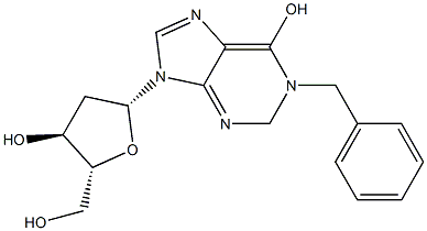 1-benzyl-2'-deoxyinosine Struktur