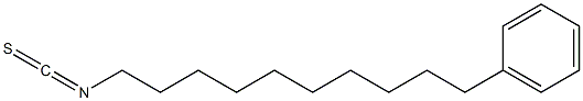 10-PHENYLDECYLISOTHIOCYANATE Struktur