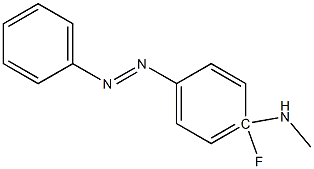 4FLUORO4MONOMETHYLAMINOAZOBENZENE Struktur