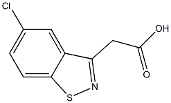 5-CHLORO-BENZISOTHIAZOLE-3-ACETICACID Struktur