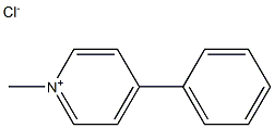 PYRIDINIUM,1-METHYL-4-PHENYL-,CHLORIDE Struktur