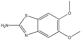 BENZOTHIAZOLE,2-AMINO-5,6-DIMETHOXY- Struktur