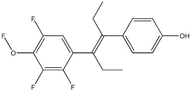 TETRAFLUORODIETHYLSTILBOESTROL Struktur