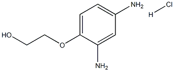 4-(2-HYDROXYETHOXY)-META-PHENYLENEDIAMINE,HYDROCHLORIDE Struktur