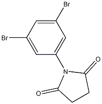 N-(3,5-DIBROMOPHENYL)SUCCINIMIDE Struktur