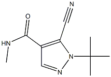 5-CYANO-1-(1-DIMETHYLETHYL)-N-METHYL-1H-PYRAZOLE-4-CARBOXAMIDE Struktur