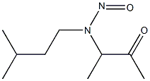 2-BUTANONE,3-((ISOPENTYL)NITROSAMINO)- Struktur