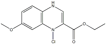 ETHYL 4-CHLORO-6-METHOXYQUINOXALINE-3-CARBOXYLATE Struktur