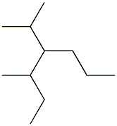 3-methyl-4-isopropylheptane Struktur