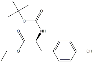 N-BOC-L-TYROSINE ETHYL ESTER Struktur