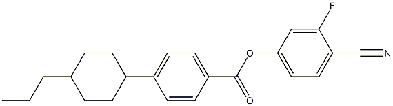 4-CYANO-3-FLUOROPHENYL 4-(4-PROPYLCYCLOHEXYL)BENZOATE Struktur