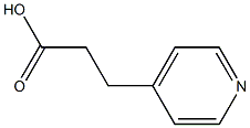 3-(pyridin-4-yl)propanoic acid Struktur