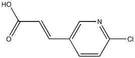 3-(2-Chloropyrid-5-yl)-propenoic acid
 Struktur