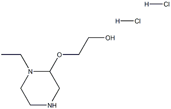 2-(2-HYDROXYETHOXY)ETHYLPIPERAZINE2HCL Struktur