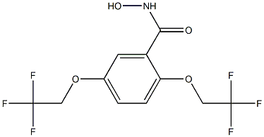 N-hydroxy-2,5-bis(2,2,2-trifluoroethoxy)benzenecarboyjimide Struktur