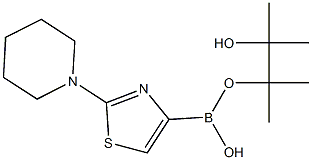 2-(PIPERIDIN-1-YL)THIAZOLE-4-BORONIC ACID PINACOL ESTER Struktur