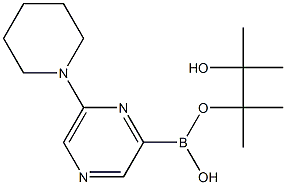 6-(PIPERIDIN-1-YL)PYRAZINE-2-BORONIC ACID PINACOL ESTER Struktur