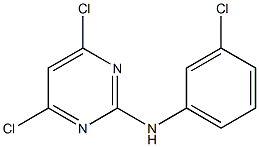 4,6-DICHLORO-N-(3-CHLOROPHENYL)PYRIMIDIN-2-AMINE Struktur