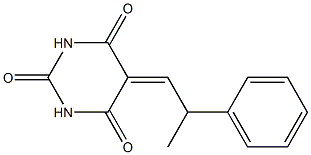 5-(2-phenylpropylidene)hexahydropyrimidine-2,4,6-trione Struktur