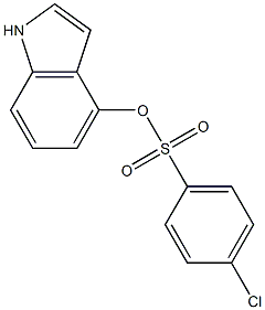 1H-indol-4-yl 4-chlorobenzene-1-sulfonate Struktur