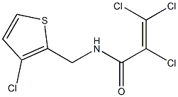 N1-[(3-chloro-2-thienyl)methyl]-2,3,3-trichloroacrylamide Struktur