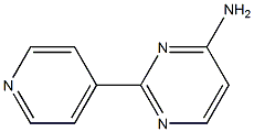 2-(4-pyridyl)pyrimidin-4-amine Struktur