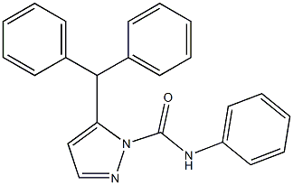 N1-phenyl-5-benzhydryl-1H-pyrazole-1-carboxamide Struktur