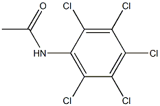 N1-(2,3,4,5,6-pentachlorophenyl)acetamide Struktur