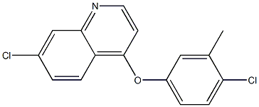 7-chloro-4-(4-chloro-3-methylphenoxy)quinoline Struktur