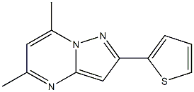 5,7-dimethyl-2-(2-thienyl)pyrazolo[1,5-a]pyrimidine Struktur