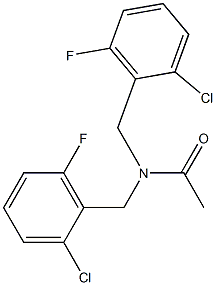 N1,N1-di(2-chloro-6-fluorobenzyl)acetamide Struktur