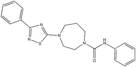 N1-phenyl-4-(3-phenyl-1,2,4-thiadiazol-5-yl)-1,4-diazepane-1-carboxamide Struktur