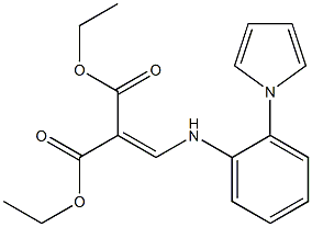 diethyl 2-{[2-(1H-pyrrol-1-yl)anilino]methylidene}malonate Struktur