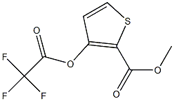 methyl 3-[(2,2,2-trifluoroacetyl)oxy]thiophene-2-carboxylate Struktur