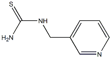 N-(3-pyridinylmethyl)thiourea Struktur