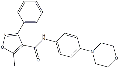 N4-(4-morpholinophenyl)-5-methyl-3-phenylisoxazole-4-carboxamide Struktur