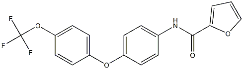 N2-{4-[4-(trifluoromethoxy)phenoxy]phenyl}-2-furamide Struktur