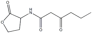 3-oxo-N-(2-oxotetrahydro-3-furanyl)hexanamide Struktur