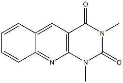 1,3-dimethyl-1,2,3,4-tetrahydropyrimido[4,5-b]quinoline-2,4-dione Struktur