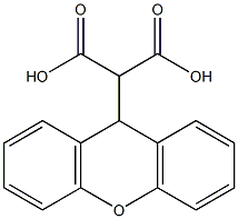 2-(9H-xanthen-9-yl)malonic acid Struktur