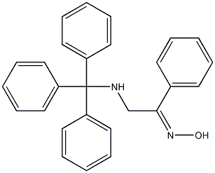 1-phenyl-2-(tritylamino)ethan-1-one oxime Struktur