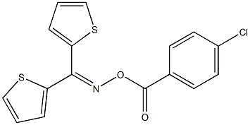 N-[(4-chlorobenzoyl)oxy]-N-[di(2-thienyl)methylene]amine Struktur