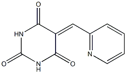 5-(2-pyridylmethylidene)hexahydropyrimidine-2,4,6-trione Struktur