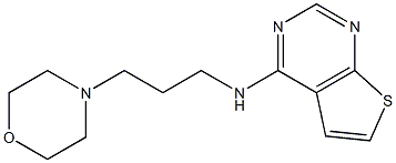 N4-(3-morpholinopropyl)thieno[2,3-d]pyrimidin-4-amine Struktur